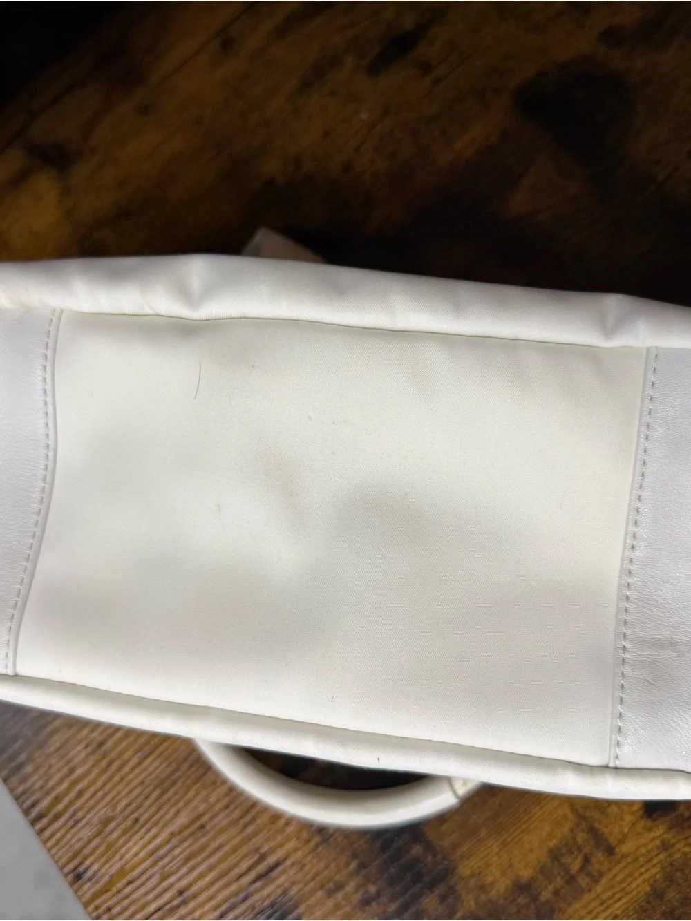 Coach Leatherware White Nylon Leather Trim Satchel Handbag Hampton / Soho series